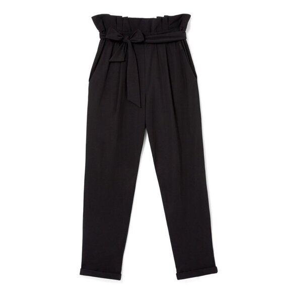 ONA by YOON CHUNG Paper Bag Stretch Pant Black NWT - Picture 4 of 11